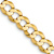 14k Yellow Gold 7.2mm Flat Cuban 26 Inch Chain