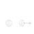 14k White Gold 9-10mm White Freshwater Pearl Stud Earrings