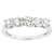 Lab-Grown Diamond Five-Stone Band Ring In 14K White Gold 1.00ctw
