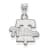 Rhodium Over Sterling Silver MLB Philadelphia Phillies LogoArt Pendant
