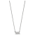 Rhodium Over Sterling Silver LogoArt Zeta Tau Alpha Medium Pendant Necklace
