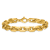 14K Yellow Gold 8.7mm Fancy Link 9 Inch Bracelet