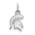 Rhodium Over Sterling Silver LogoArt Michigan State University Extra
Small Pendant
