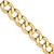 14k Yellow Gold 9mm Curb Link 24 Inch Chain