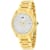 Jivago Women's Jolie White Dial, Yellow Stainless Steel Watch