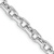 Rhodium Over 14k White Gold 4.6mm Hand-polished Fancy Link Bracelet