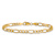 10k Yellow Gold 4.2mm Figaro Link Bracelet