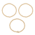 Initial R CZ Beaded Bracelet Set In 14K Gold Over Brass 0.14ctw