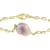 Pink Freshwater Pearl Station Bracelet In 18K Gold Over Sterling Silver