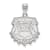 Rhodium Over Sterling Silver LogoArt University of Georgia Large Pendant