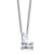 White Lab-Grown Diamond F VS 14K White Gold "L" Initial
Necklace 1.65ct