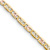 14k Yellow Gold, 14k White Gold and 14k Rose Gold 3.2mm Solid Pave
Valentino Link 16 Inch Chain