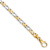 14K Two-tone Gold 4.8mm Hand-Polished Fancy Link Bracelet
