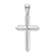 Rhodium Over 14k White Gold Polished Cross Charm