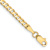 10k Yellow Gold 3mm Open Concave Curb Link Bracelet