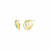 14K Yellow Gold Over Sterling Silver Enamel Triple Hoop Earrings in Teal