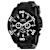 Invicta Pro Diver 50mm Black Dial Silicone, Stainless Steel Band Quartz Watch