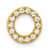 10k Yellow Gold 0.14 cttw Diamond Letter O Initial Charm