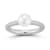 Rachel Zoe Freshwater Pearl Solitaire Pave Band Ring in Rhodium Over
Sterling Silver