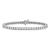 Rhodium Over 14K White Gold 3.00 ct. Near Colorless Moissanite 4 Prong
Tennis Bracelet