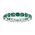 2.20ctw Emerald Eternity Band Ring in 14k White Gold