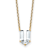 White Lab-Grown Diamond F VS 14K Yellow Gold "U" Initial
Necklace 2.30ct
