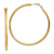 14k Yellow Gold 2 1/4" Polished Round Hoop Earrings