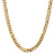14k Yellow Gold 9.5mm Solid Flat Beveled Curb 22 Inch Chain