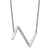 Rhodium Over 14k White Gold Sideways Diamond Initial Z Pendant Cable
Link 18 Inch Necklace