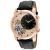 Christian Van Sant Men's Sprocket Auto-Quartz Brown Dial, Black Leather
Strap Watch