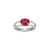 Lab Created Ruby And White Cubic Zirconia Platinum Over Sterling Silver
Ring 1.72ctw