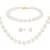 7-7.5mm White Cultured Freshwater Pearl 14k Yellow Gold Jewelry Set