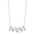 Sterling Statements Rhodium Over Sterling Silver CZ MAMA Necklace