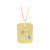 14K Yellow Gold Aquamarine and Diamond Cancer Zodiac Constellation
Pendant With Chain