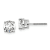Rhodium Over 14K Gold Lab Grown Diamond 2ct. VS/SI GH+, Screw Back Earrings