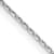 Rhodium Over 18K White Gold 1.15mm Solid Diamond-Cut Cable 18 Inch Chain