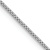 Rhodium Over 14k White Gold 0.7mm Solid Box 28 Inch Chain