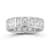 Rachel Zoe Radiant-Cut CZ Bezel Set Eternity Band Ring in Rhodium Over
Sterling Silver