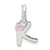 Sterling Silver Letter K with Enamel Pendant