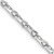 Rhodium Over 14k White Gold Hand-polished 3.5mm Fancy Link Bracelet
