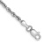 Rhodium Over 10k White Gold 2.25mm Diamond-Cut Quadruple Rope Link Bracelet