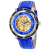 Christian Van Sant Men's Dome Yellow Skeleton Dial, Black Bezel, Blue
Leather Strap Watch