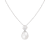 7-8mm White Cultured Freshwater Pearl Sterling Silver Pendant W/Chain