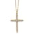 14K Yellow Gold Polished Lab Grown Diamond VS/SI GH, Cross Pendant with
Chain Necklace