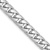 Rhodium Over 14k White Gold 6.25mm Solid Miami Cuban 20 Inch Chain