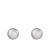 14k White Gold 10-11mm Gray Freshwater Pearl Stud Earrings