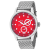 Christian Van Sant Men's Rio Red Dial, Stainless Steel Watch