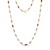 Multi-Gem 14k Yellow Gold 18" Necklace 18.88ctw