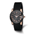 Charles Hubert Rose IP-plated Stainless Steel/Ceramic Black Dial Watch