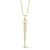 Rachel Zoe Pave CZ Fish Bone Pendant Necklace in 14K Gold Over Sterling Silver